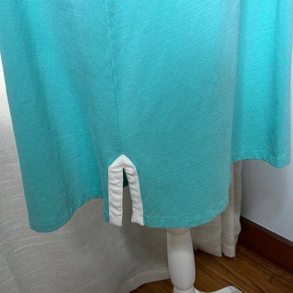 Spartina 449 Tunic Dress Sleeveless Turquoise Blue Stretch Beach Women's Size XL - Picture 5 of 11